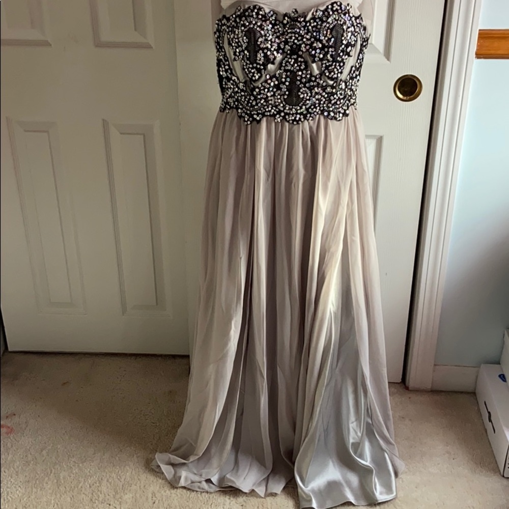 long sequin dress